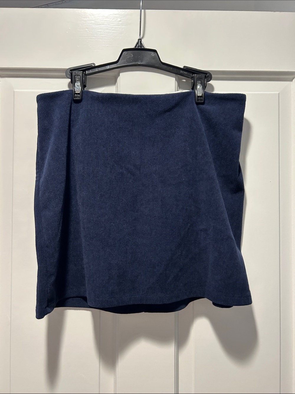Altar'd State Navy Ribbed Mini Skirt